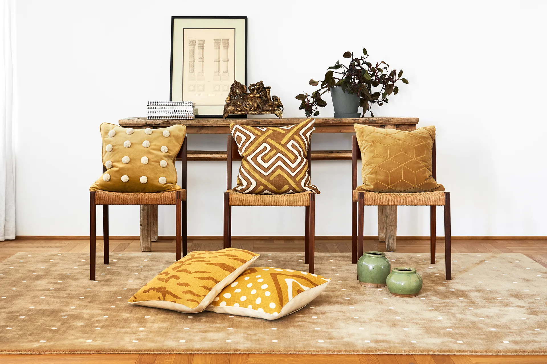 Vir putevar 50 x 50 cm, Masala yelow Chhatwal & Jonsson