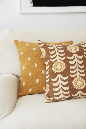 Yash reverse putetrekk 50 x 50 cm - Spicy yellow base - Chhatwal & Jonsson