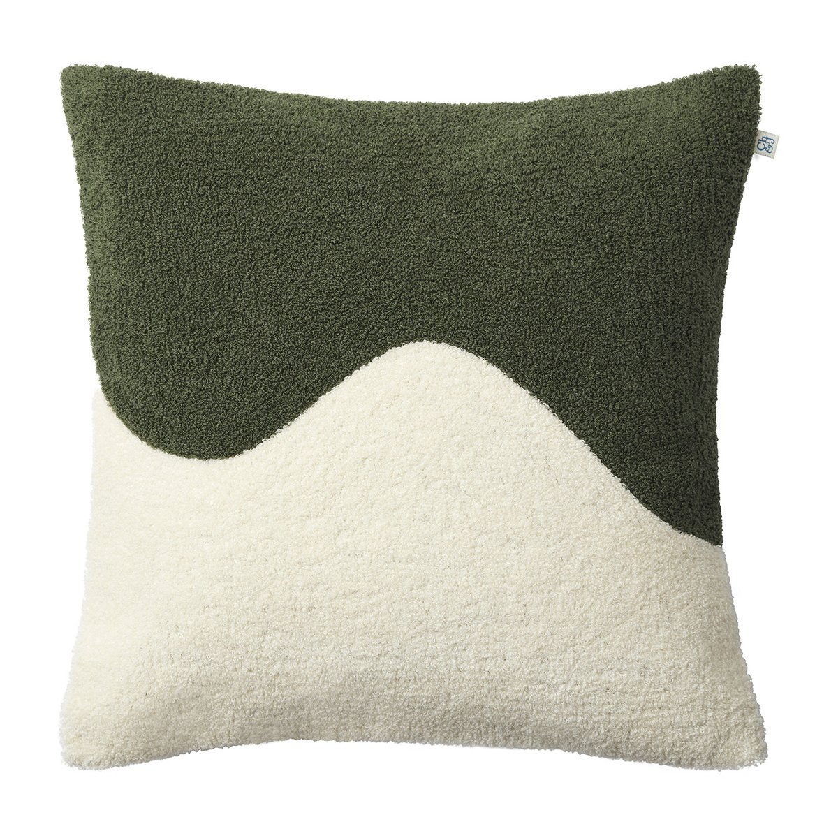 Bilde av Chhatwal & Jonsson Yogi putetrekk 50 x 50 cm Cactus green-off white