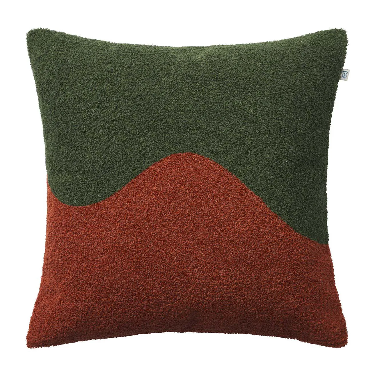 Yogi putetrekk 50 x 50 cm, Forest green-terracotta Chhatwal & Jonsson