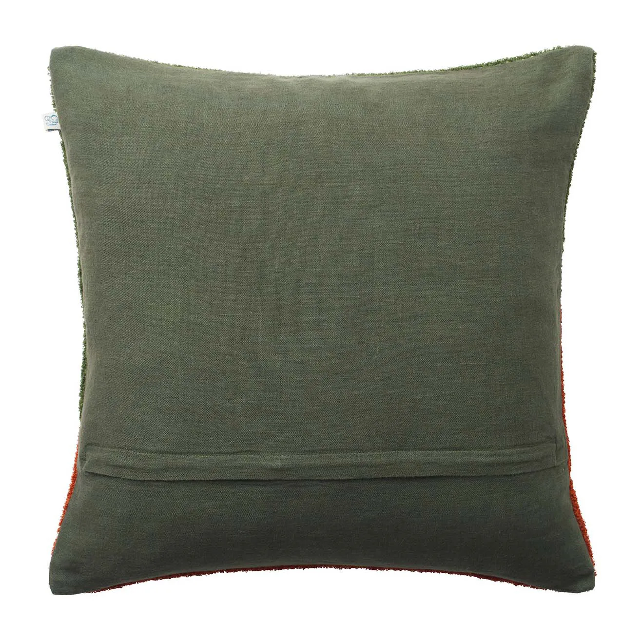 Yogi putetrekk 50 x 50 cm, Forest green-terracotta Chhatwal & Jonsson