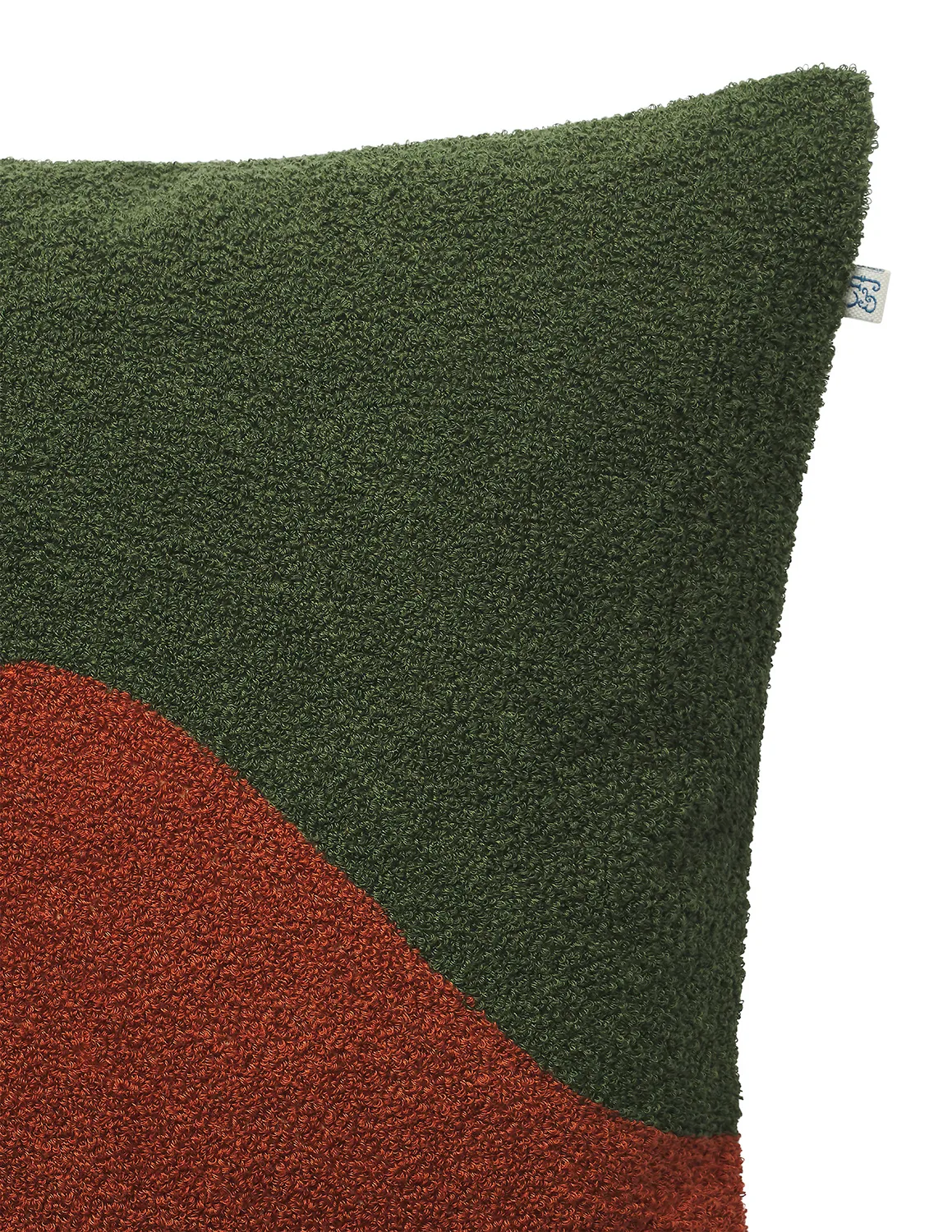 Yogi putetrekk 50 x 50 cm, Forest green-terracotta Chhatwal & Jonsson
