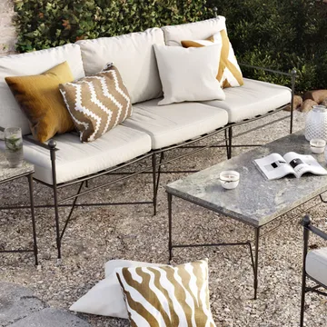 Zebra Outdoor pute 50x50 cm - Sage/off white, 50 cm - Chhatwal & Jonsson