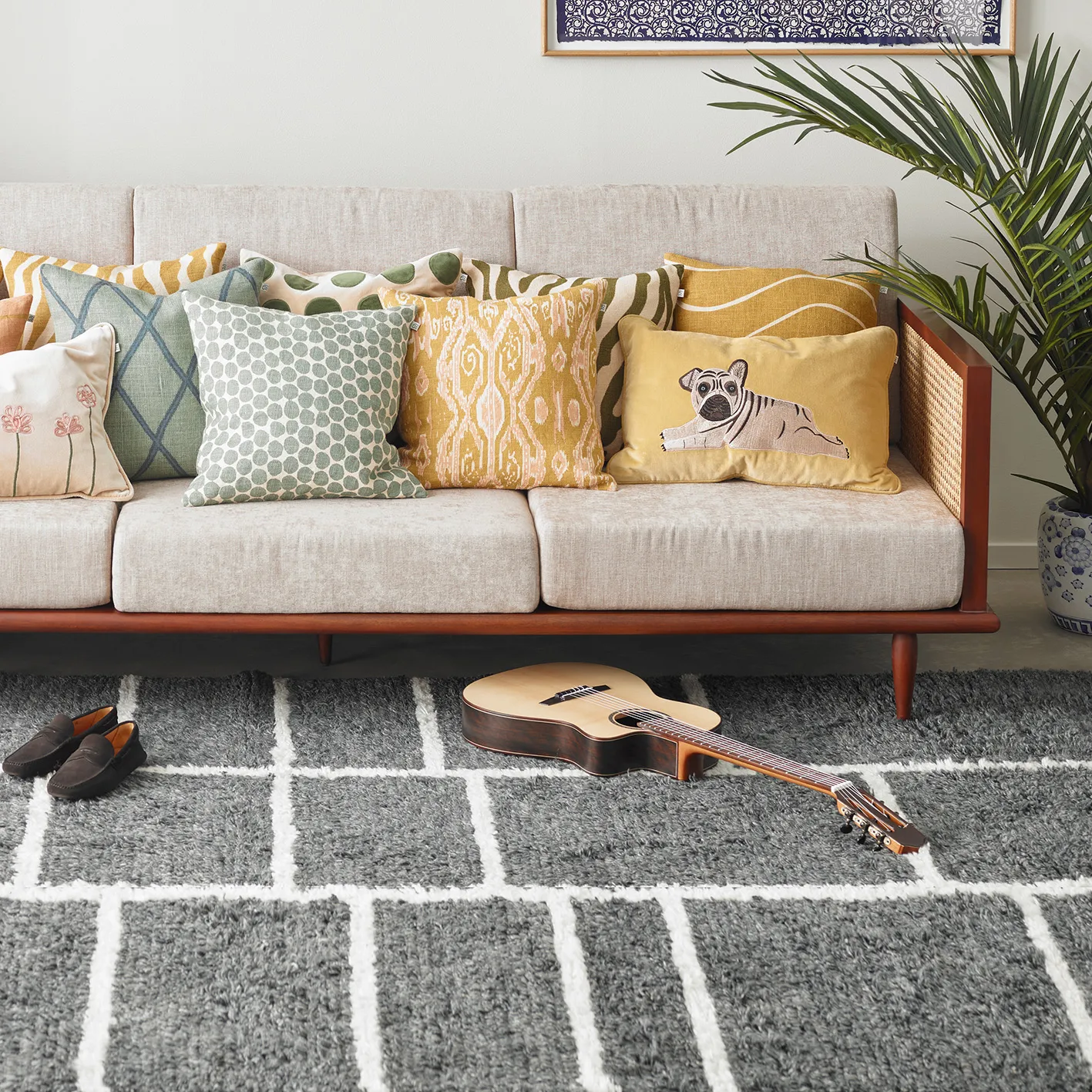 Zebra putevar 50x50 cm, Cactus green Chhatwal & Jonsson