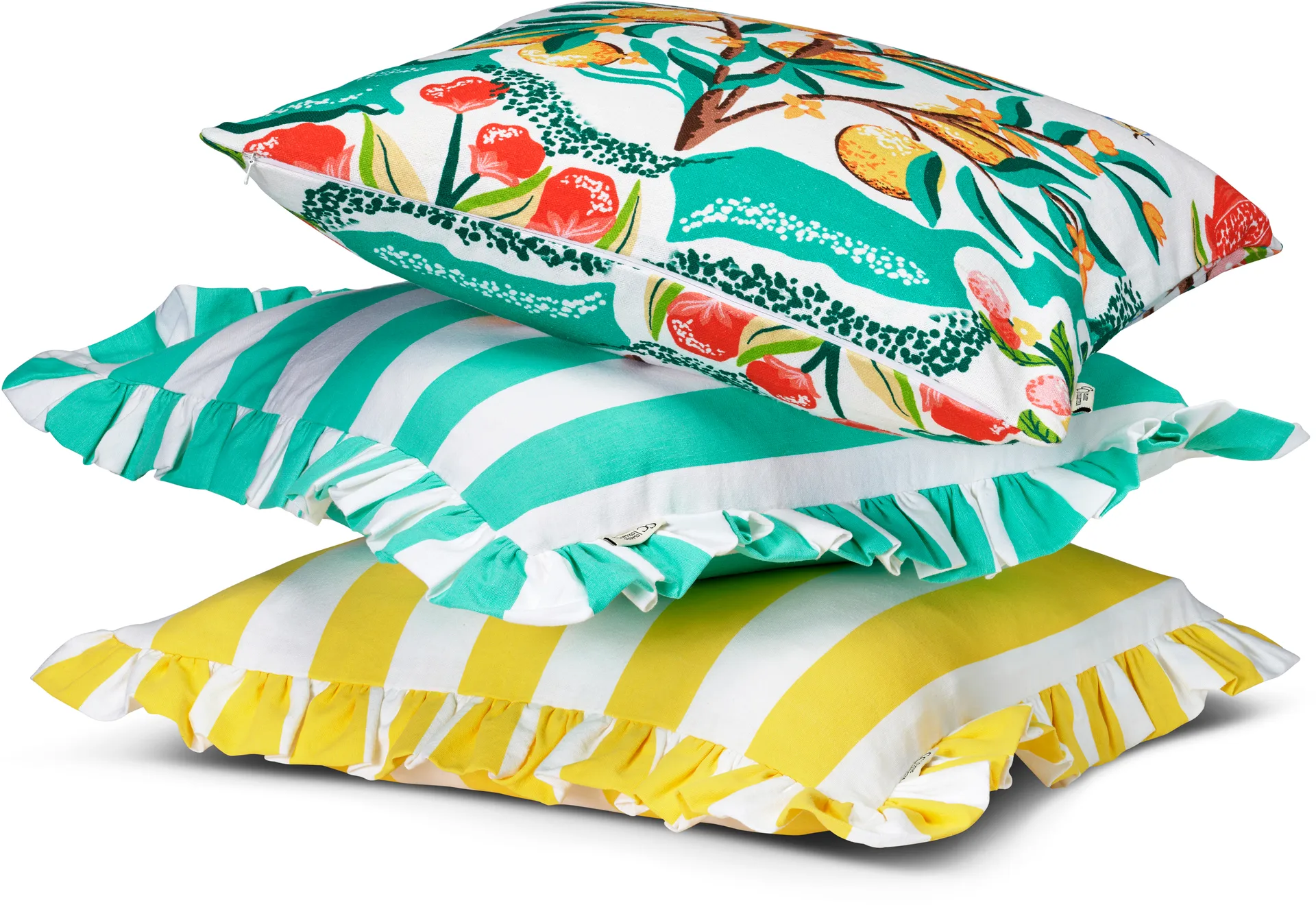 Botanical Orange putetrekk 50x50 cm, White Classic Collection