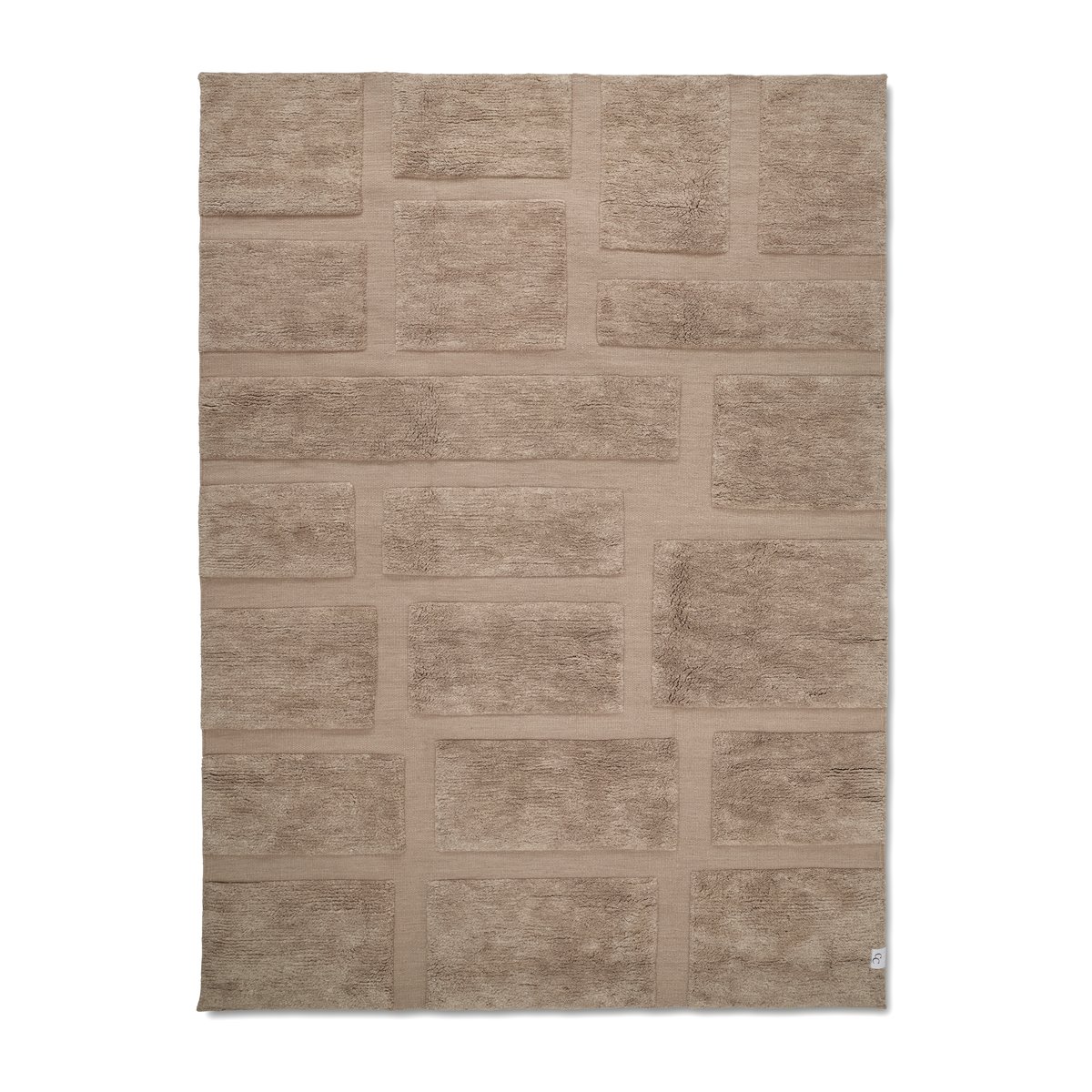 Bilde av Classic Collection Bricks ullteppe 170 x 230 cm Beige