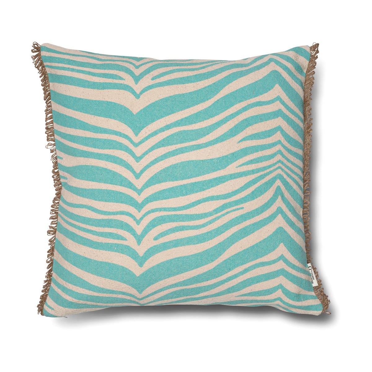 Classic Collection Zebra pute 50x50 cm Aqua | Skandinavisk Design | Puter | Blå