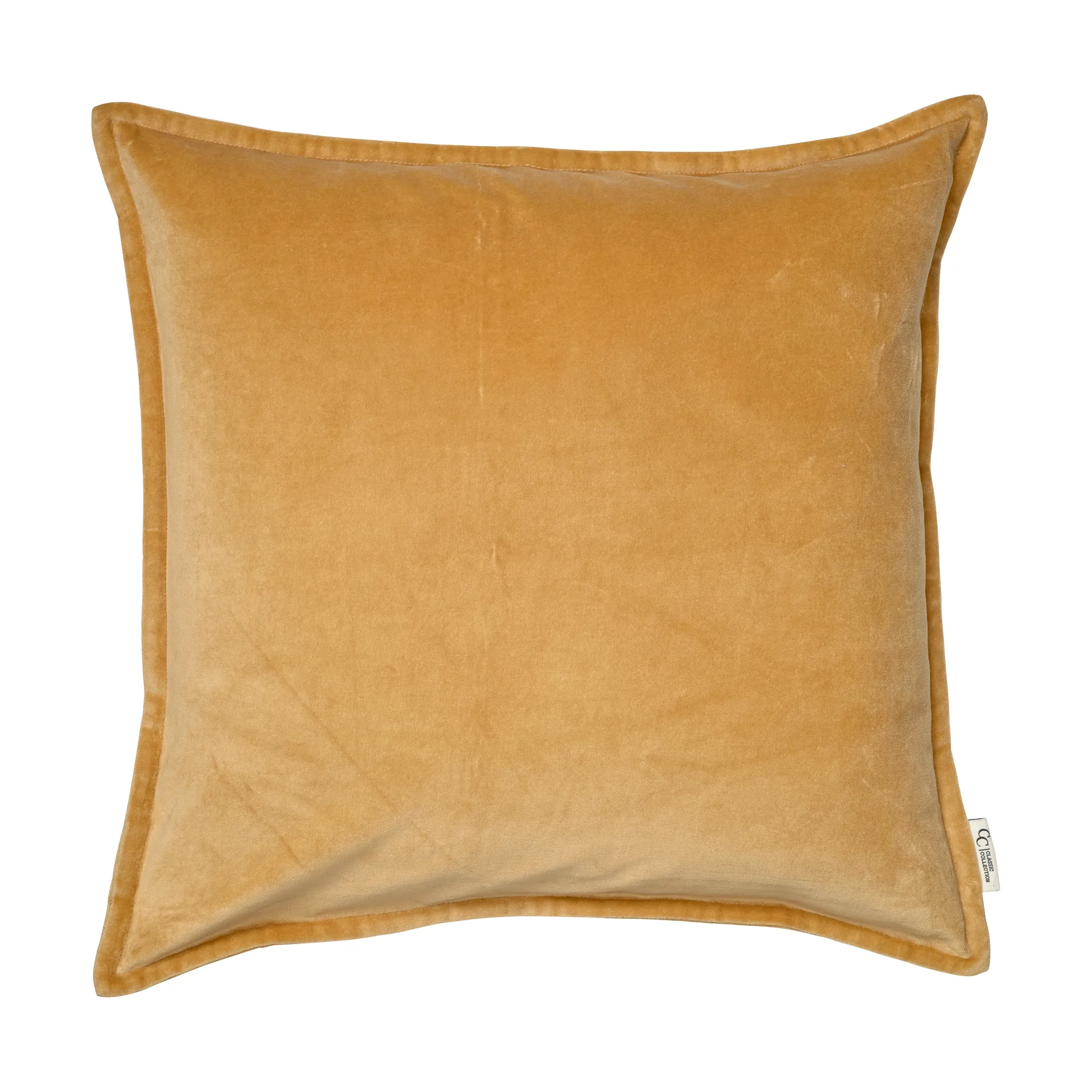 Classic Velvet putetrekk 50x50 cm, Yellow Classic Collection