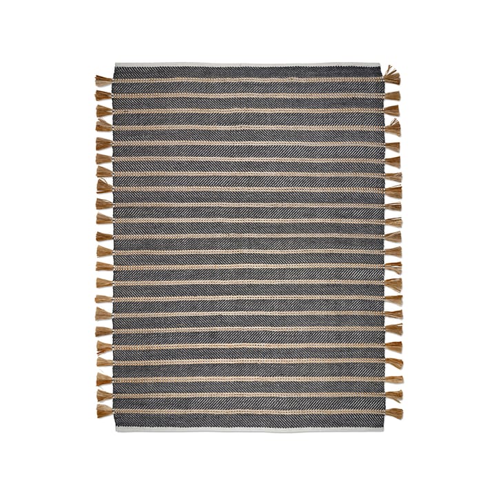 Cochin teppe - sort/jute, 170 x 230 cm - Classic Collection