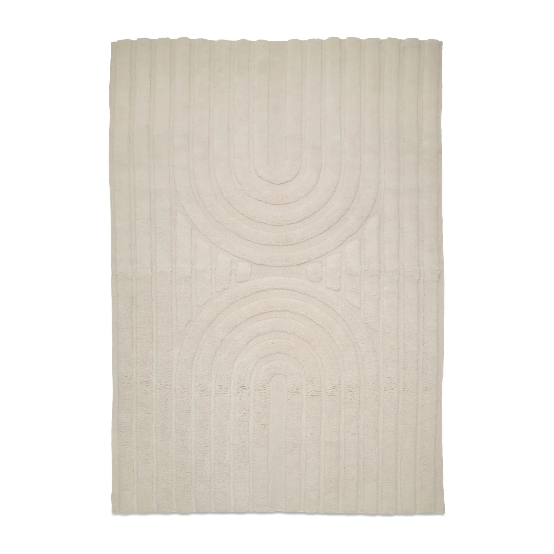 Curve ullteppe 200x300 cm, Ivory Classic Collection