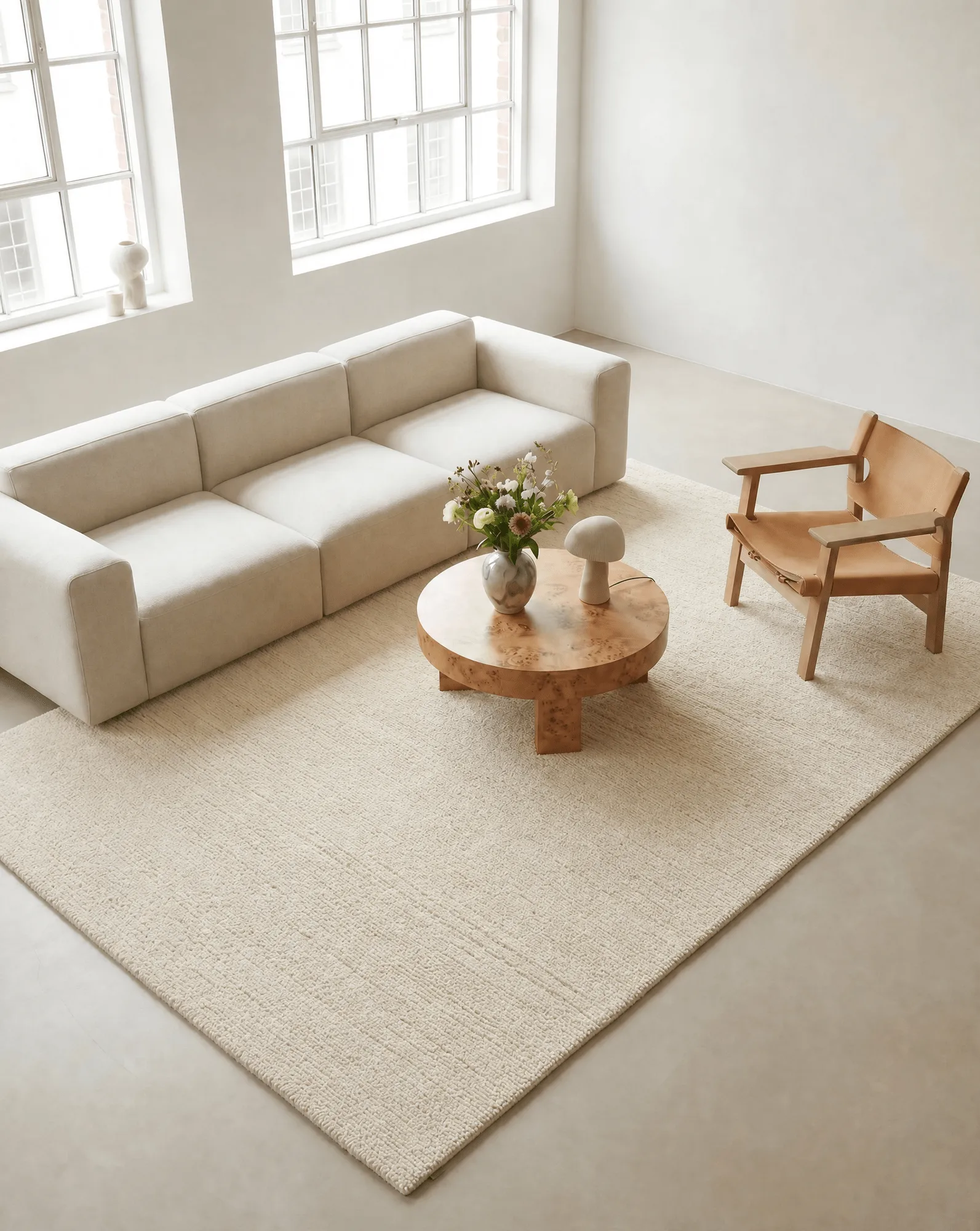 Dune ullteppe, Ivory, 250x350 cm Classic Collection