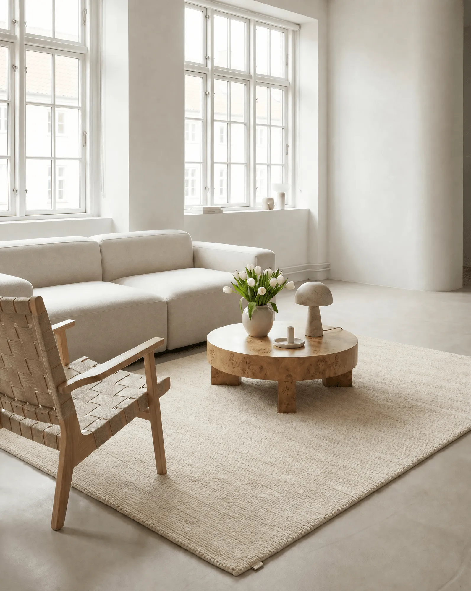 Dune ullteppe, Ivory, 250x350 cm Classic Collection