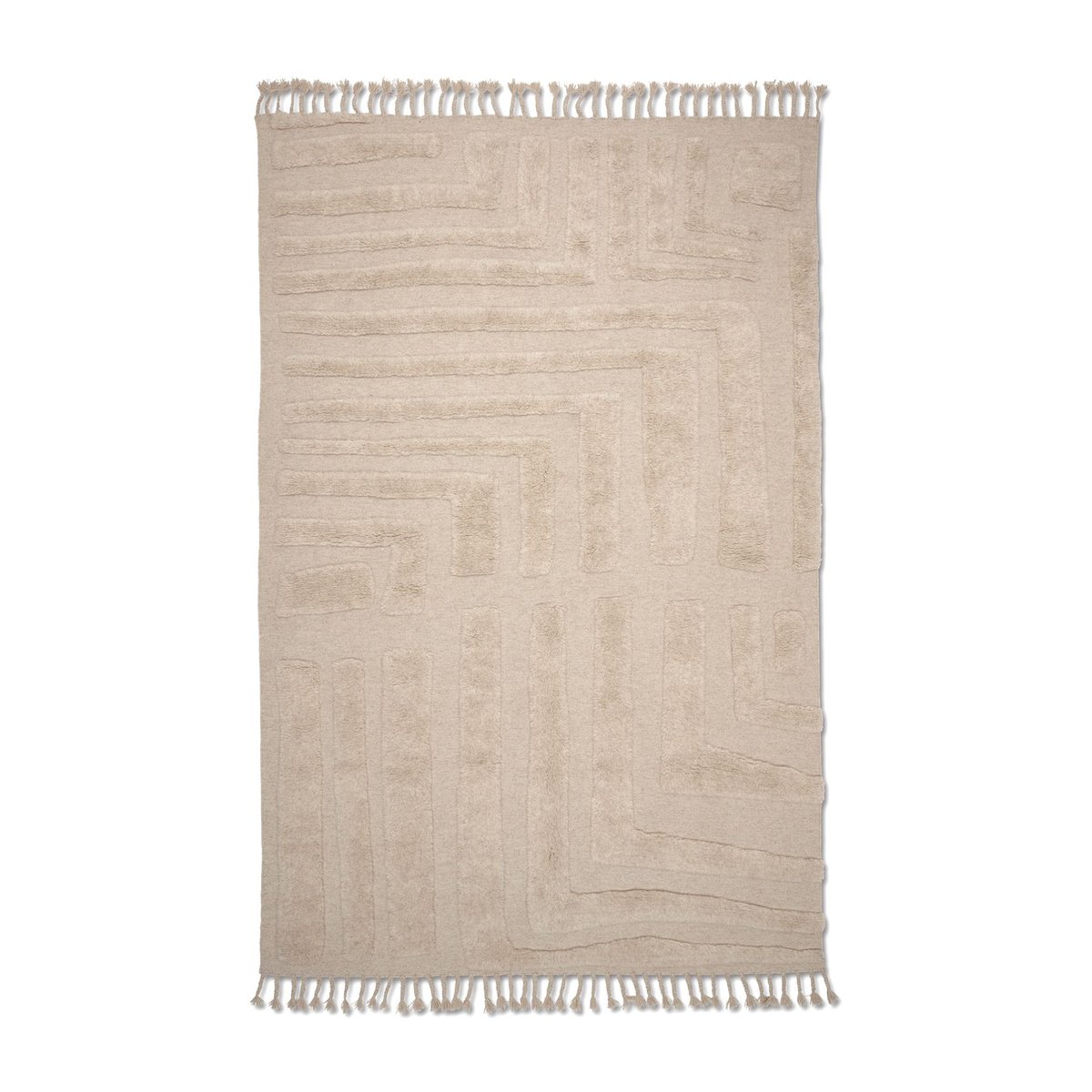 Bilde av Classic Collection Field ullteppe 170x230 cm Natural Beige