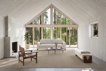 Fjellmyr teppe - Naturbeige, 200x200 cm - Classic Collection