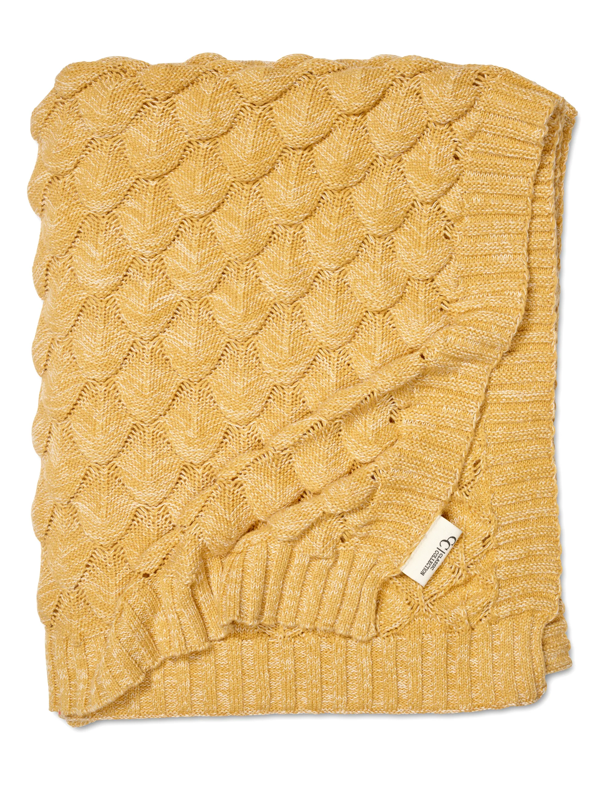 Gems pledd 130x170 cm, Gul Classic Collection