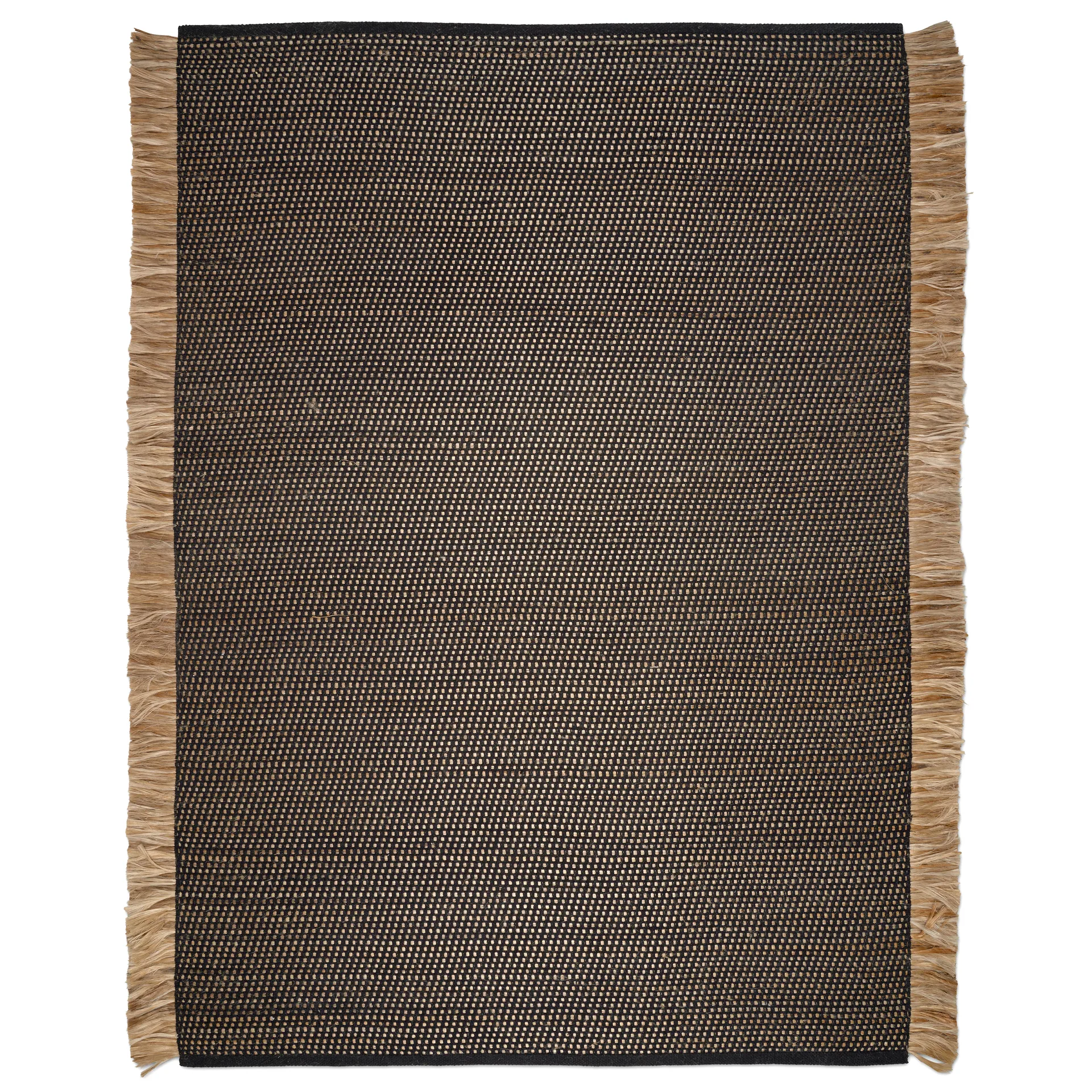 Goa gulvteppe 250x350 cm, Svart-jute Classic Collection