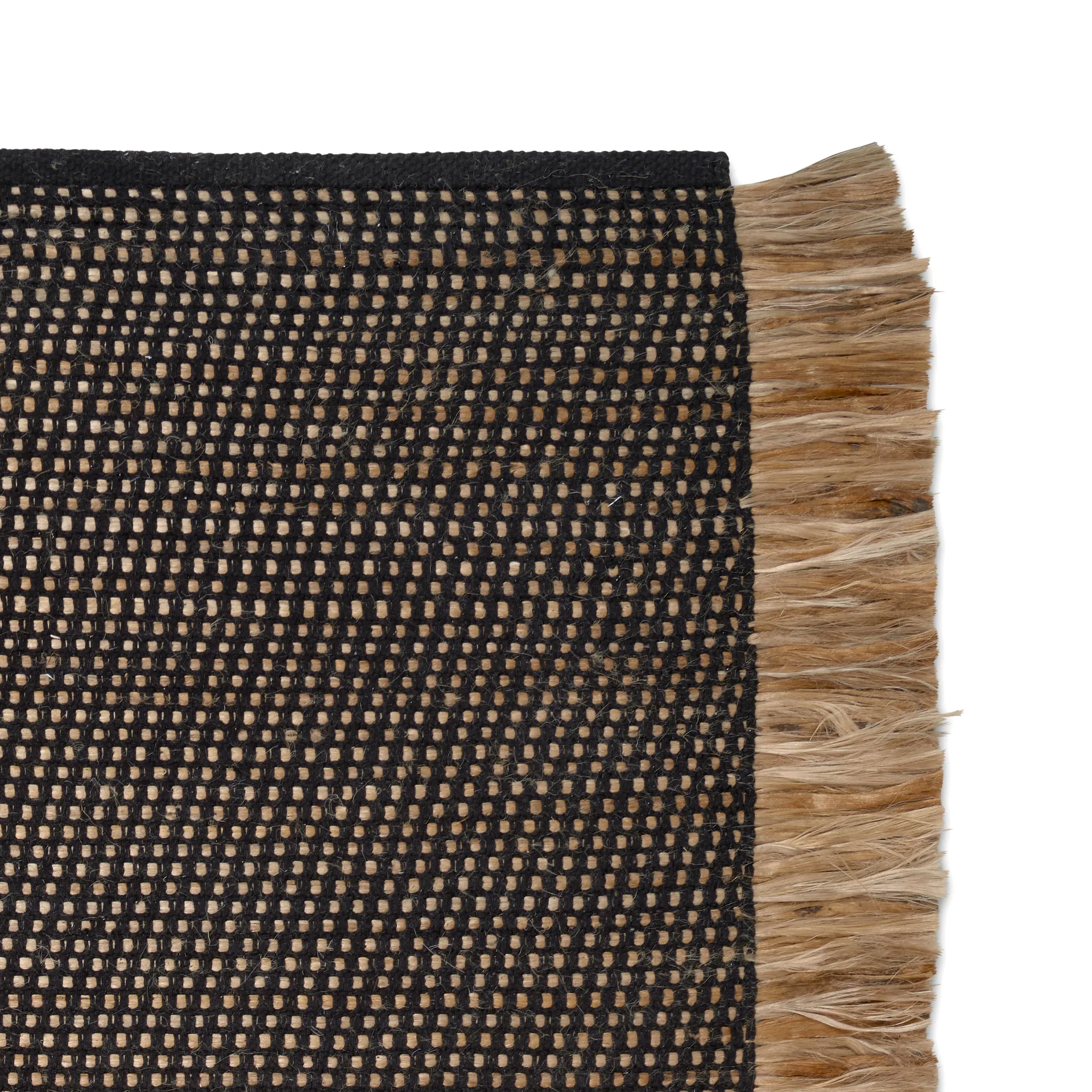 Goa gulvteppe 250x350 cm, Svart-jute Classic Collection