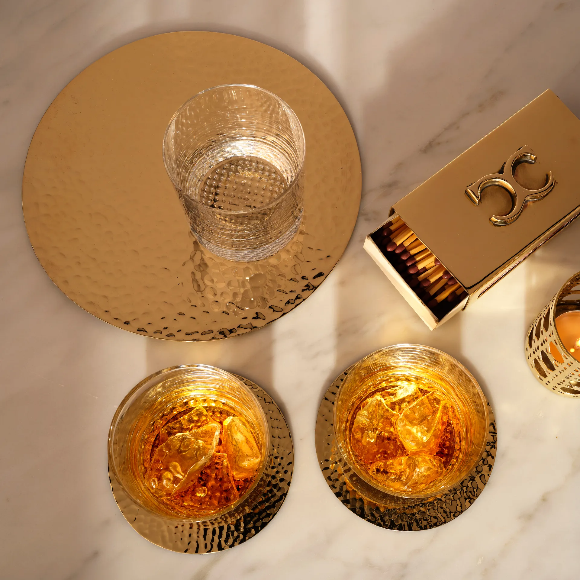 Gryteunderlag hammered Ø20 cm, Messing Classic Collection