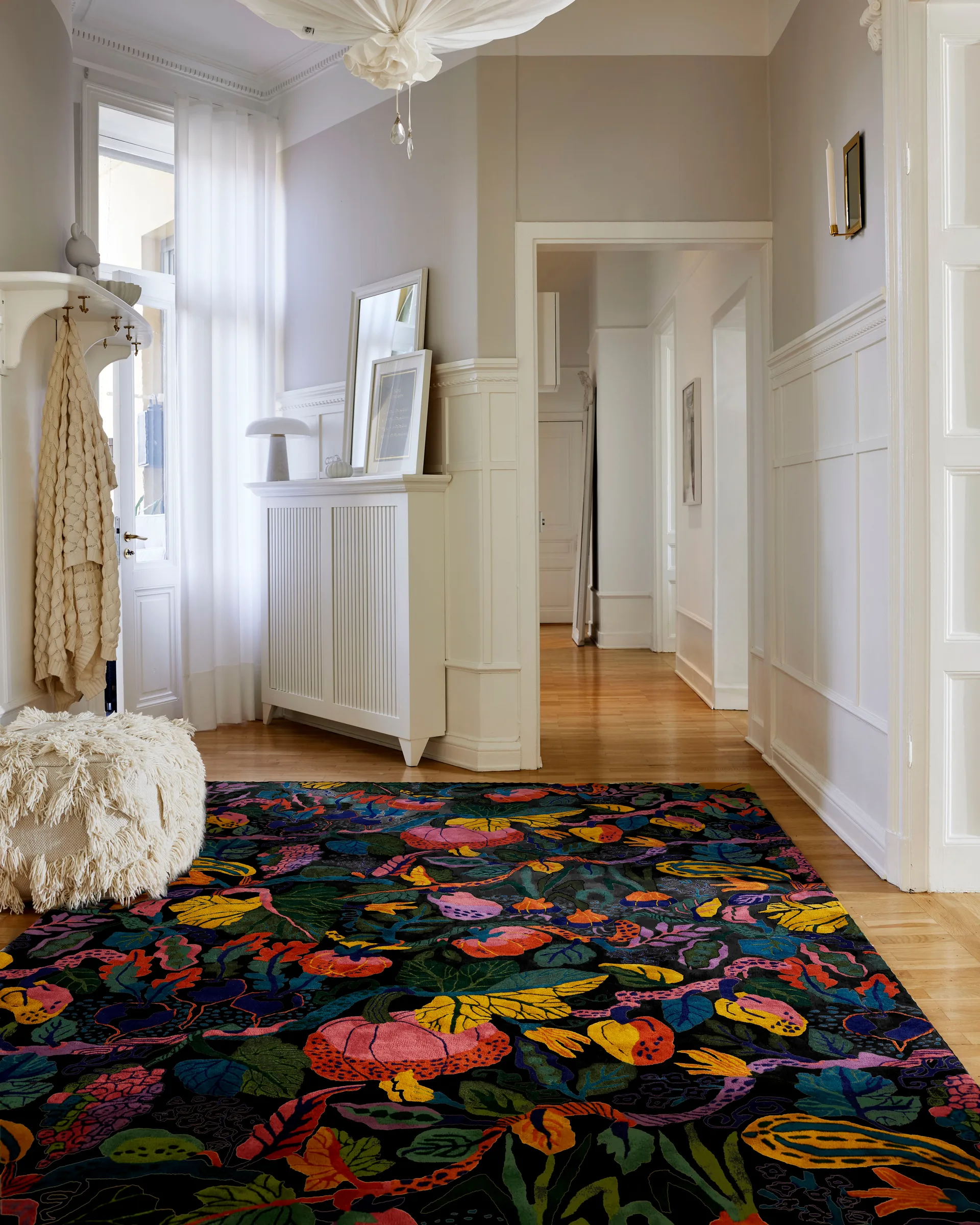 Heritage Garden teppe, Charcoal-multi, 250x350 cm Classic Collection