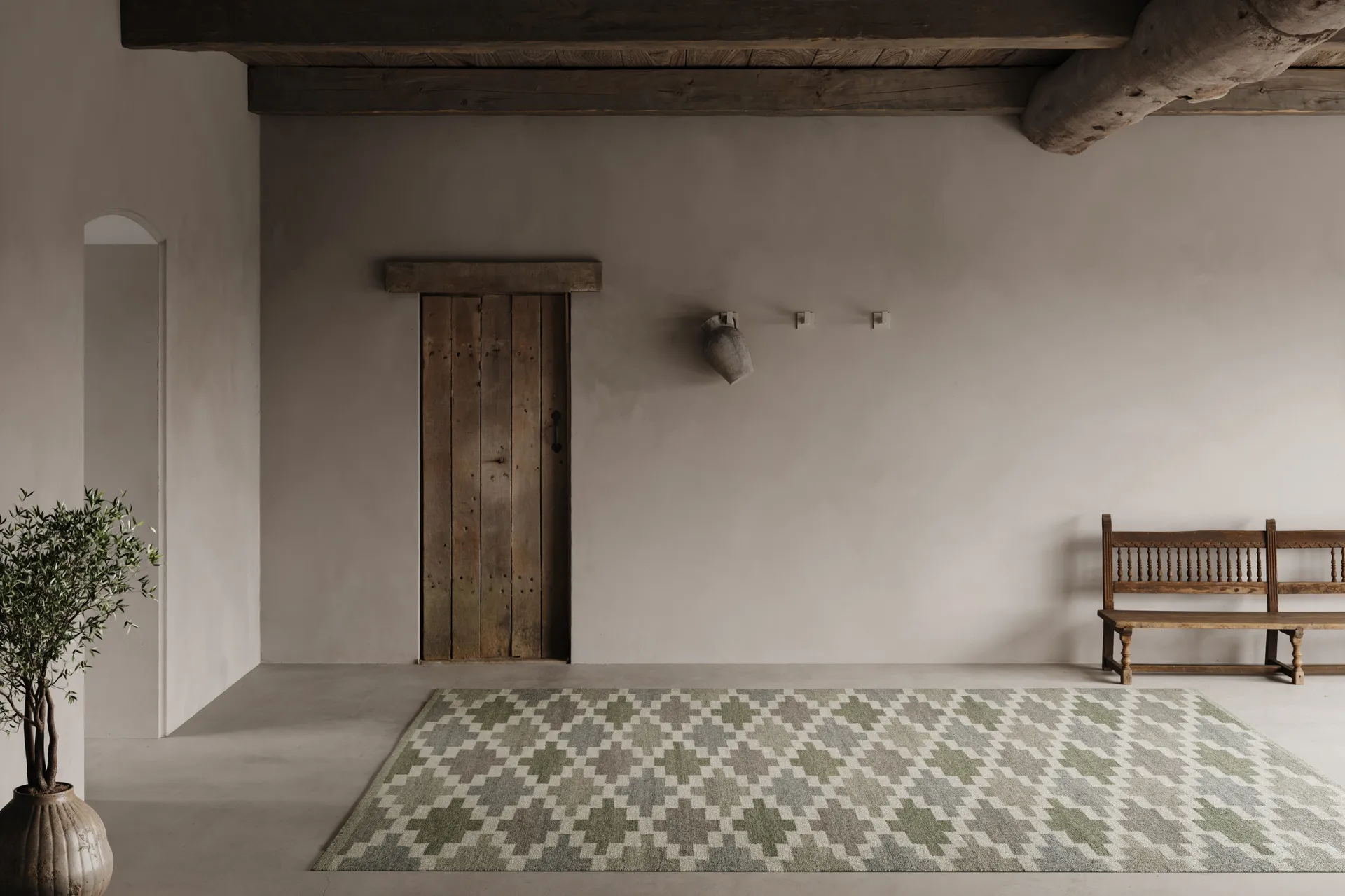 Korsnäs teppe, Blågrønn, 170x230 cm Classic Collection