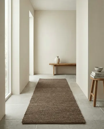 Merino løper - Brun, 80x200 cm - Classic Collection