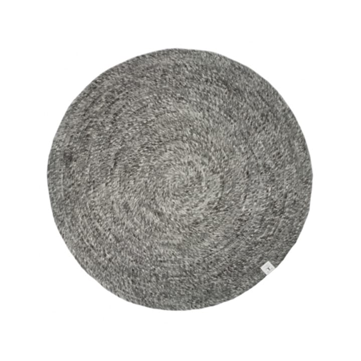 Merino teppe rundt - Granitt, 200 cm - Classic Collection