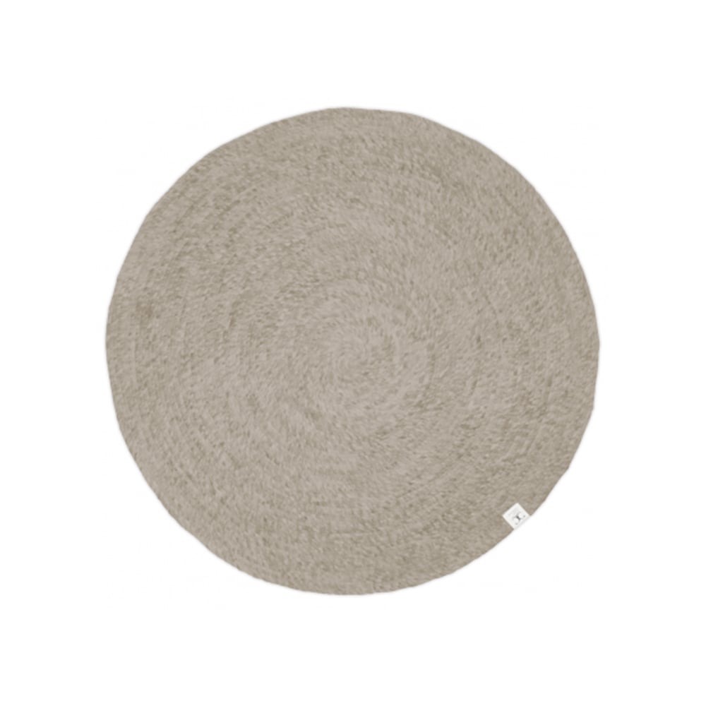 Classic Collection Merino teppe rundt Oat, 160 cm | Skandinavisk Design | Ulltepper | Beige