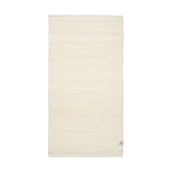 Merino ullteppe 80x250 cm - Hvit - Classic Collection