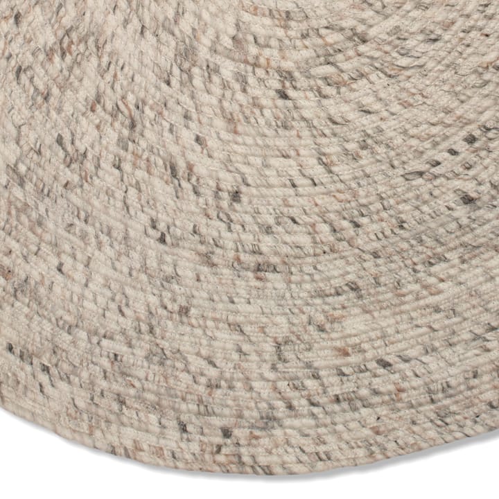 Merino ullteppe rund Ø160 cm - Beige - Classic Collection