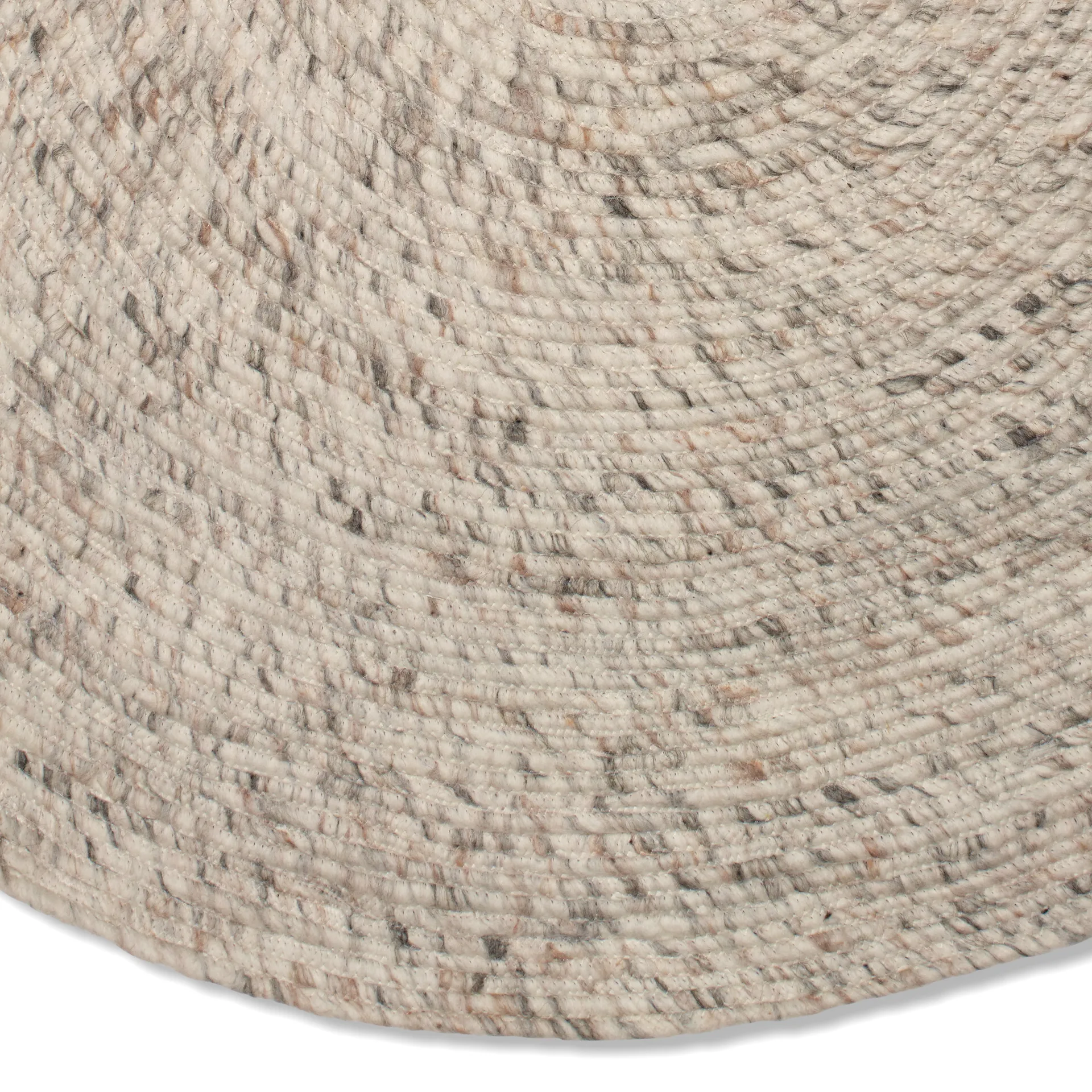 Merino ullteppe rund Ø200 cm, Beige Classic Collection