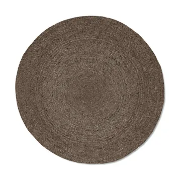 Merino ullteppe rund Ø200 cm - Brun - Classic Collection