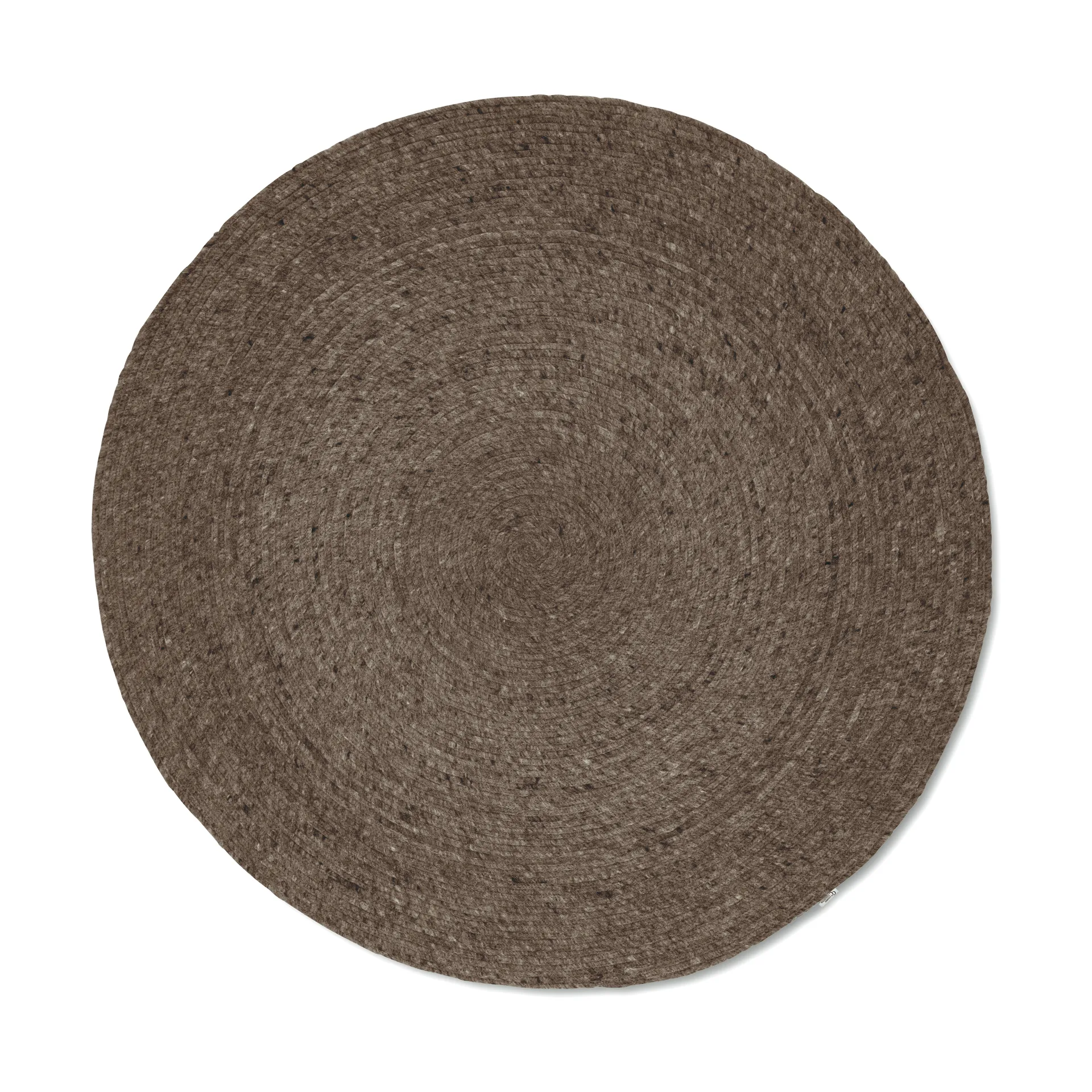 Merino ullteppe rund Ø240 cm, Brun Classic Collection
