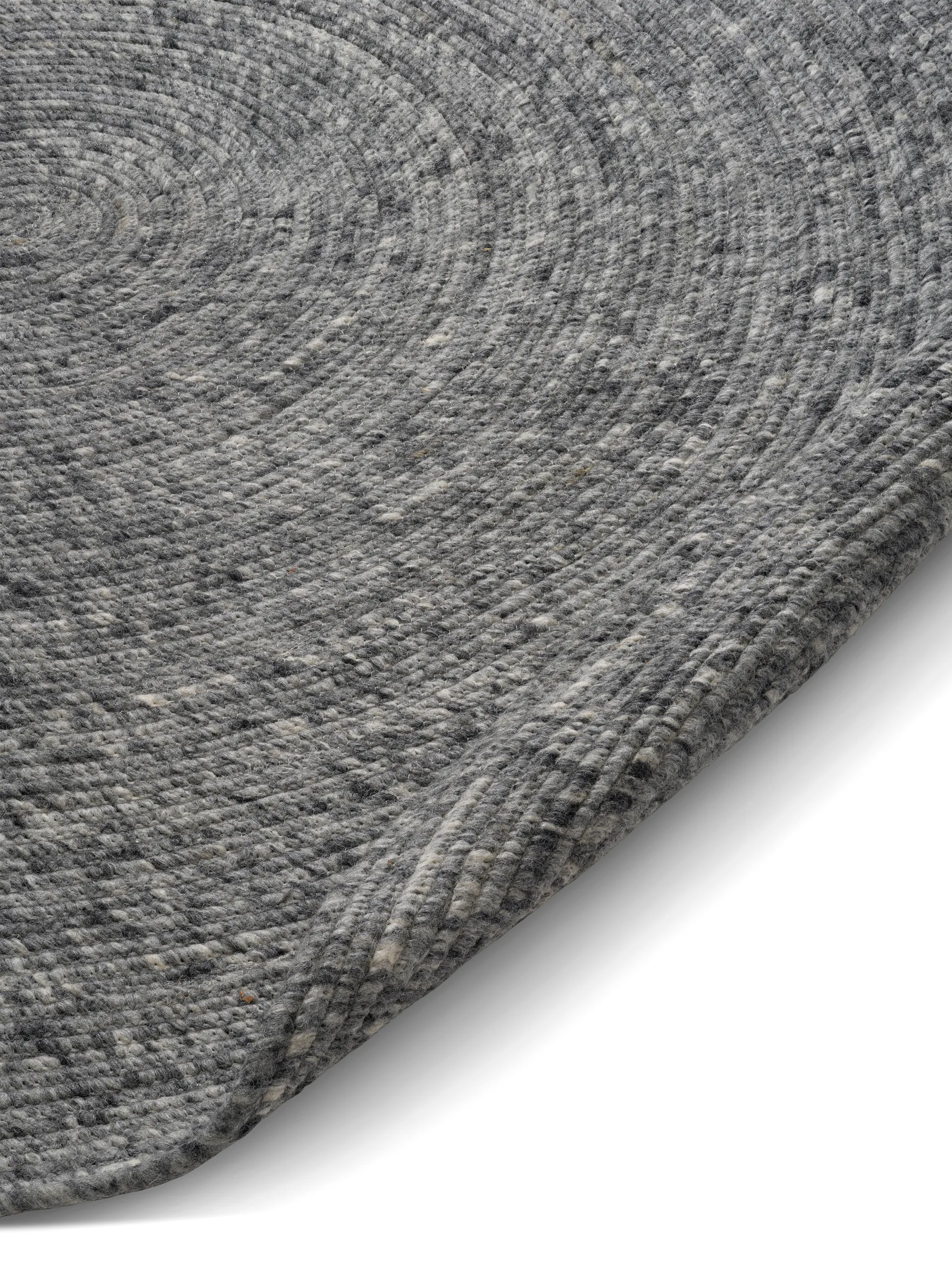 Merino ullteppe rund Ø240 cm, Granit Classic Collection