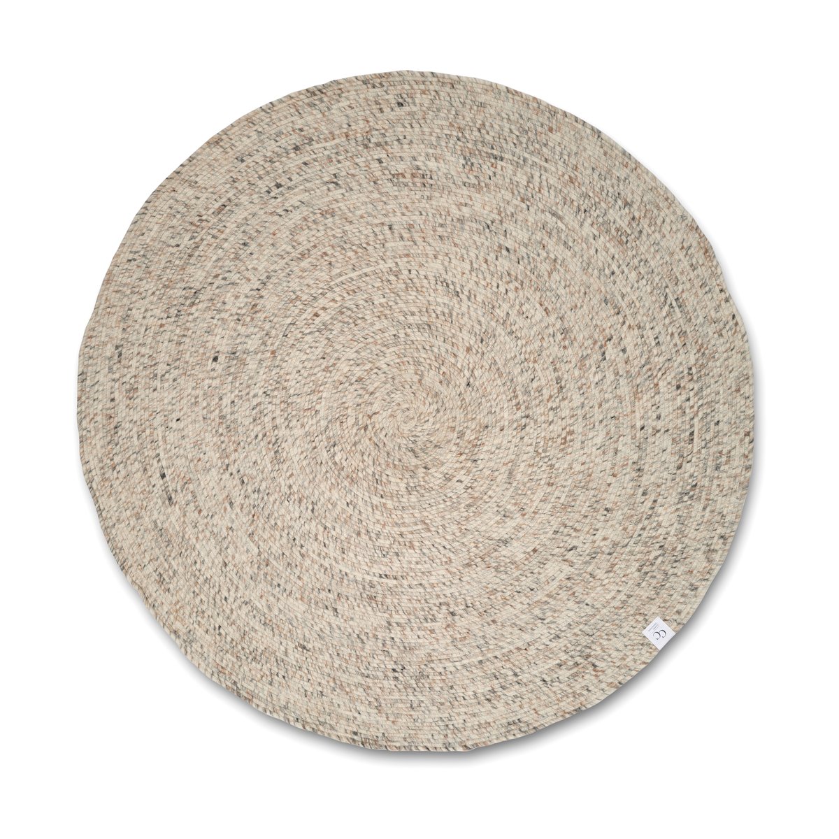 Classic Collection Merino ullteppe rund Ø240 cm Natural beige