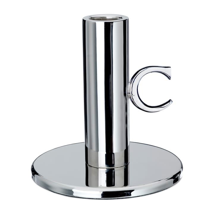 Monogram lysestake 11 cm - Forniklet messing - Classic Collection