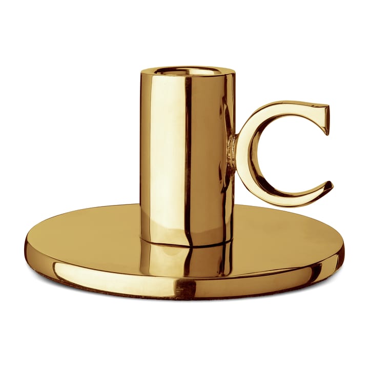 Monogram lysestake 6 cm, Messing Classic Collection