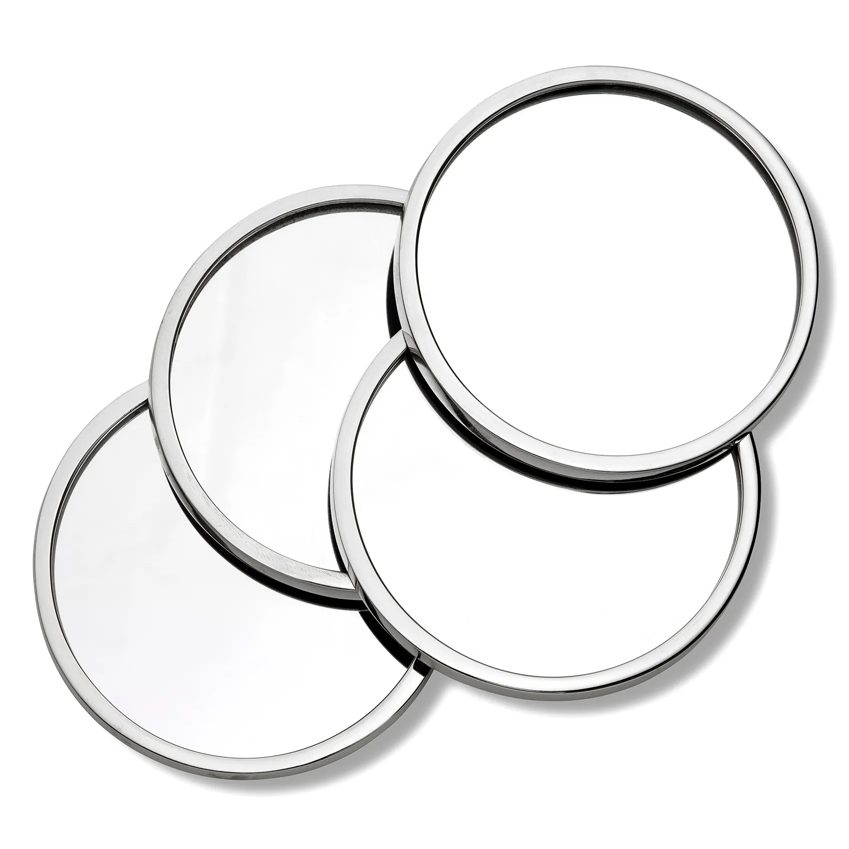 Moon glassunderlag 4-pakning, Forniklet messing Classic Collection