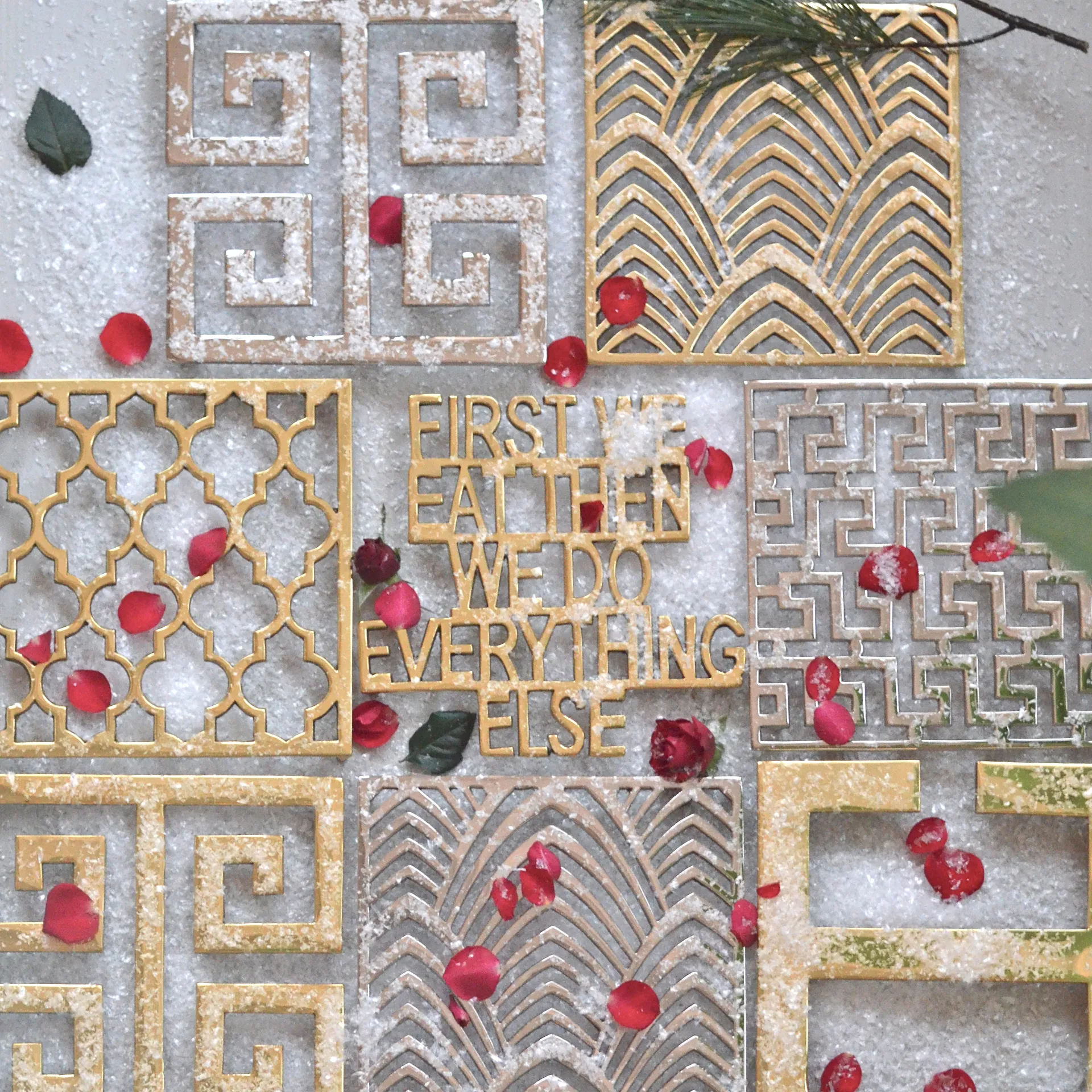 Palm Beach gryteunderlag, Messing Classic Collection