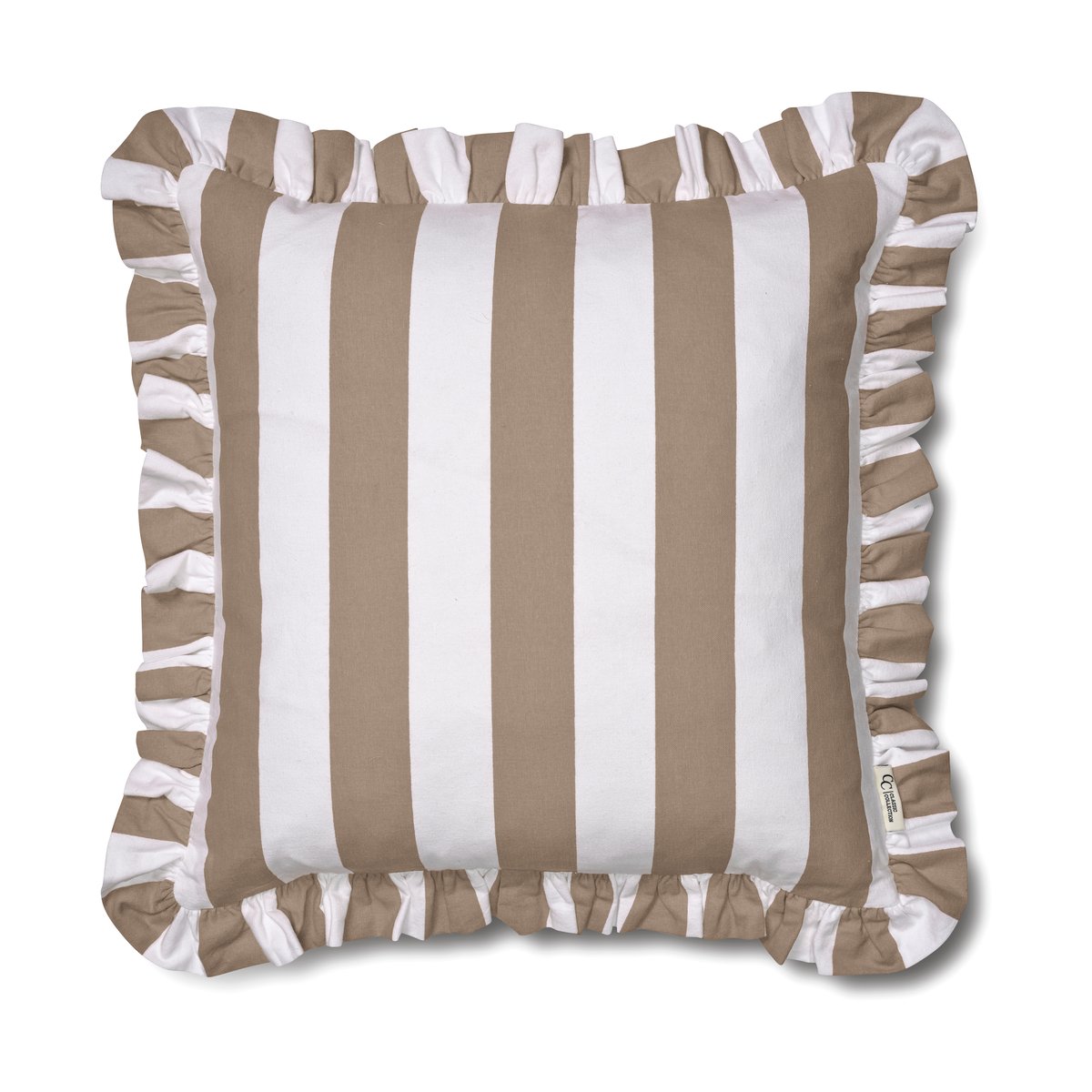 Bilde av Classic Collection Putetrekk Ruffle Stripes 50x50 cm Beige