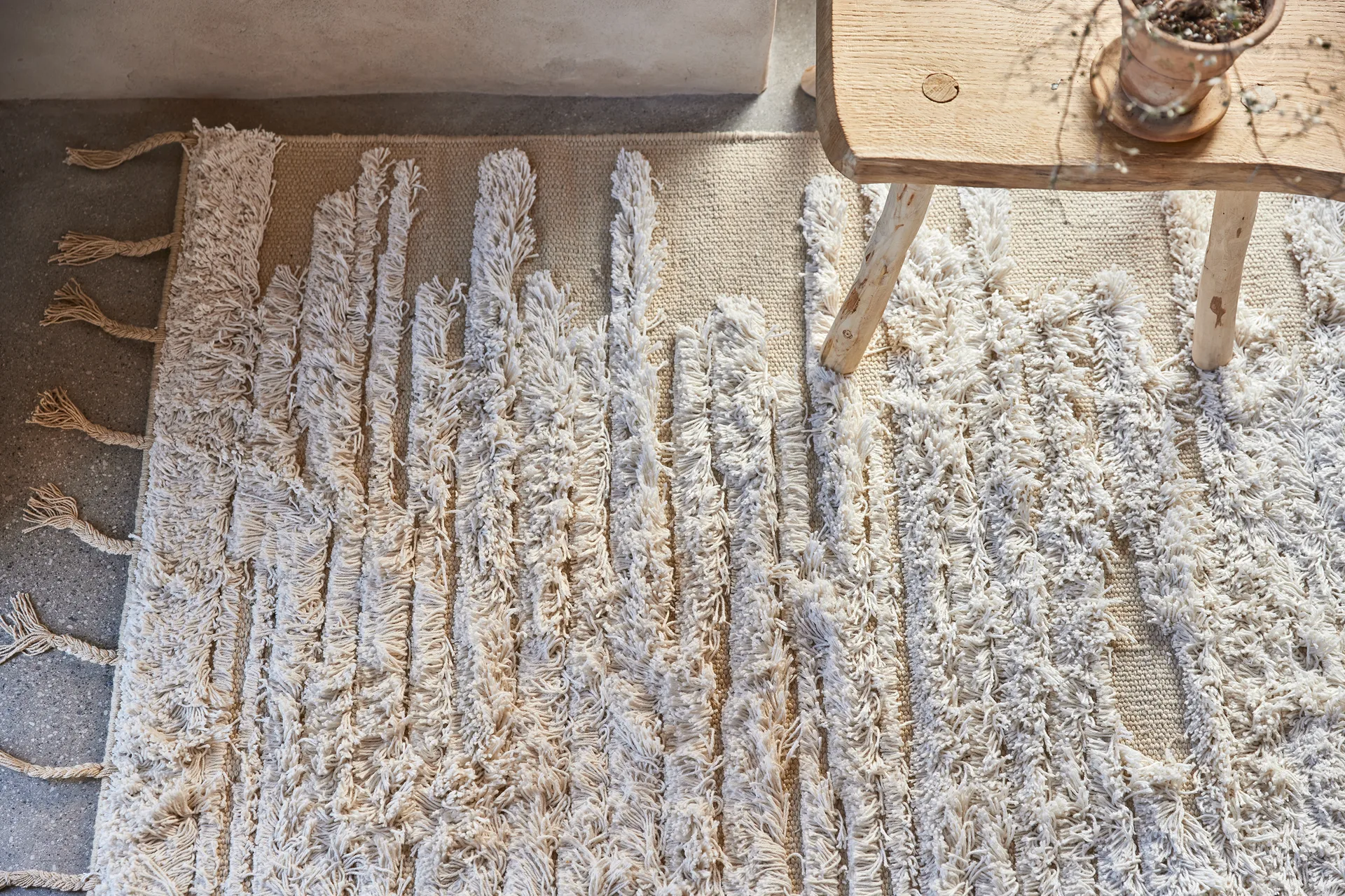 River teppe 170 x 230 cm, Beige Classic Collection