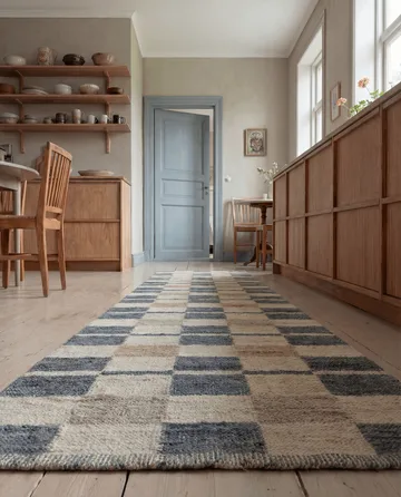 Rutvik teppe - Blue, 80x250 cm - Classic Collection