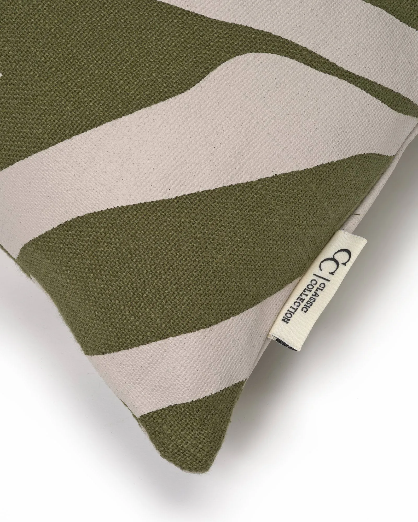 Savannah putetrekk, Green-off white, 50x50 cm Classic Collection