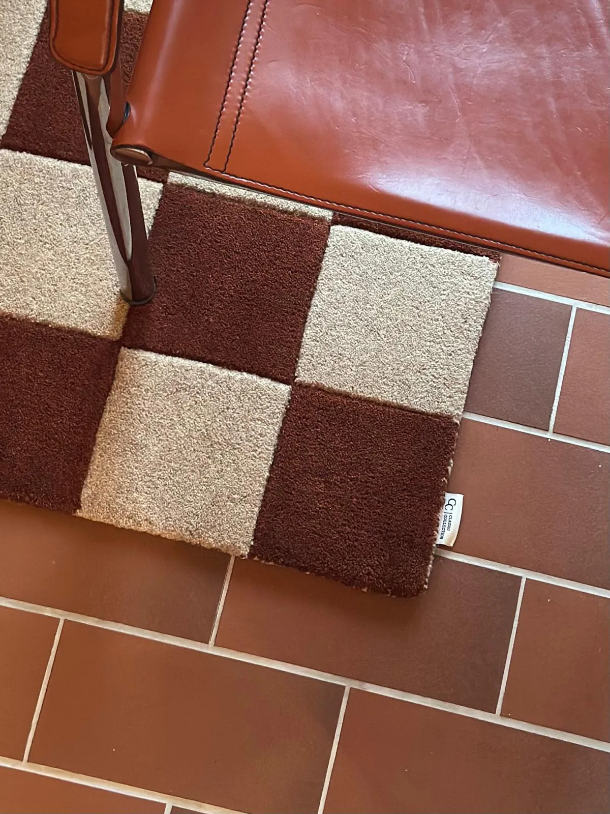 Square dørmatte, Brown-natur, 60x90 cm Classic Collection