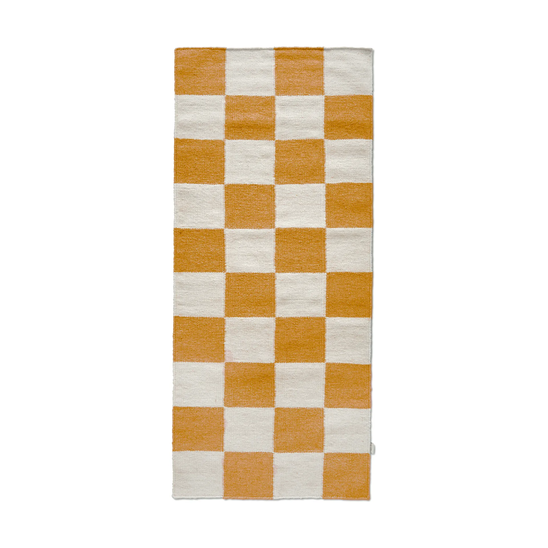 Squares løper, White-yellow, 80x200 cm Classic Collection