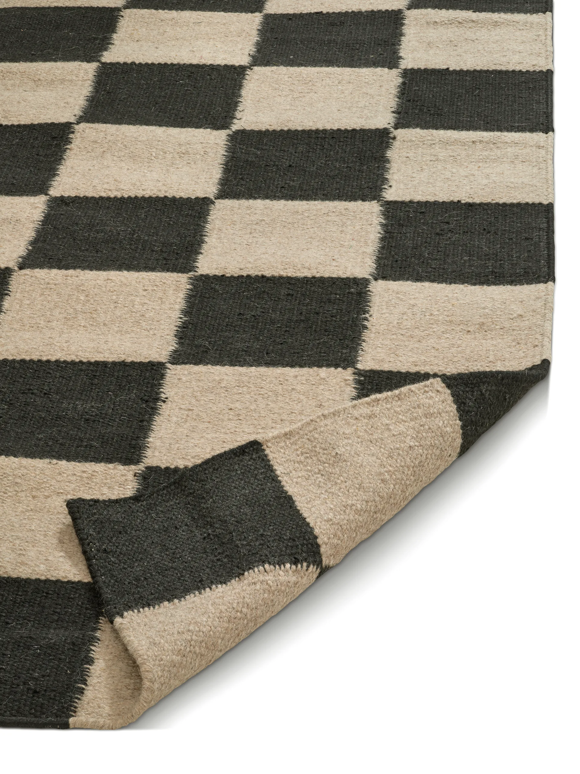 Squares teppe, Black-natural, 300x400 cm Classic Collection