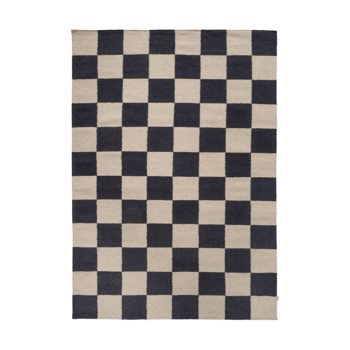 Bilde av Classic Collection Squares teppe Svart-beige 200x300 cm