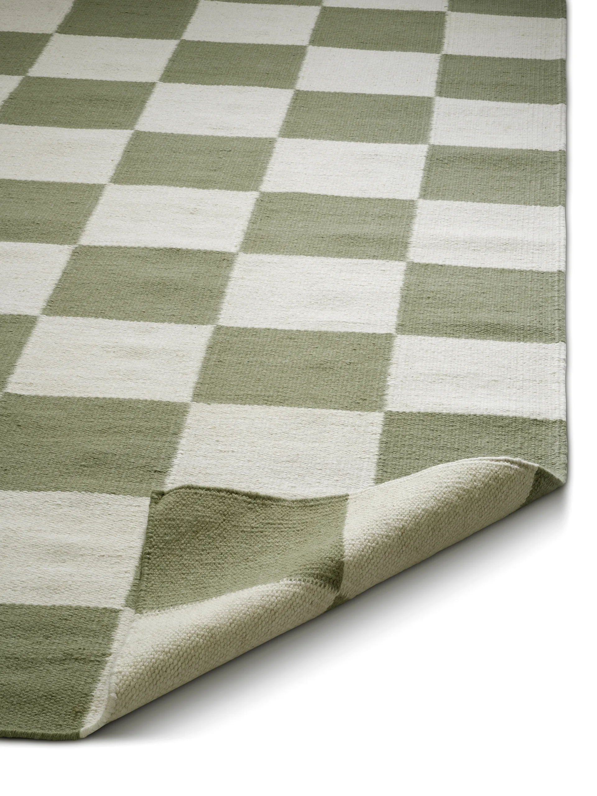 Squares teppe, White-green, 300x400 cm Classic Collection