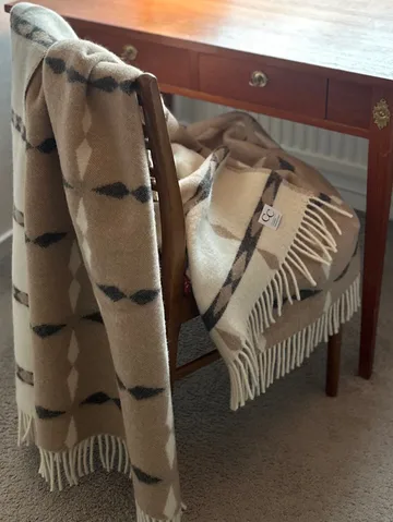 Tile pledd 130x180 cm - Beige - Classic Collection