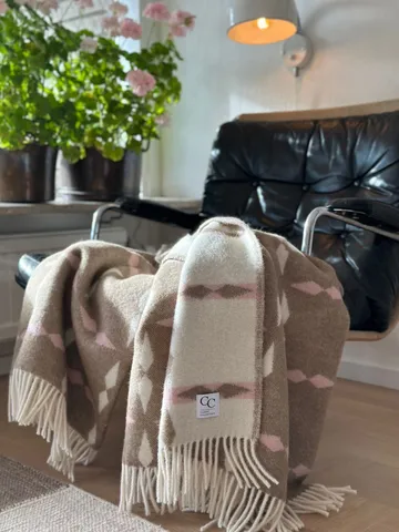 Tile pledd 130x180 cm - Rosa - Classic Collection