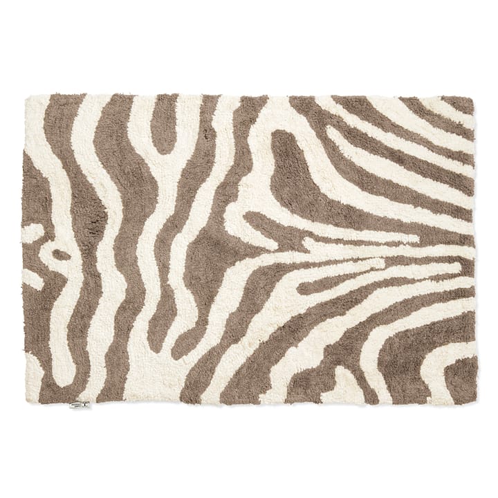 Zebra baderomsmatte 60x90 cm - Simply taupe-hvit - Classic Collection